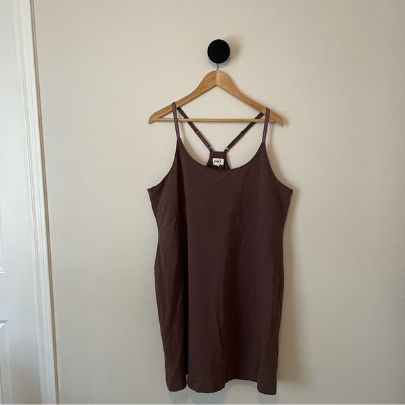 Pact Organic The Studio Athleisure Dress in Brown Carob XXL - Picture 6 of 12